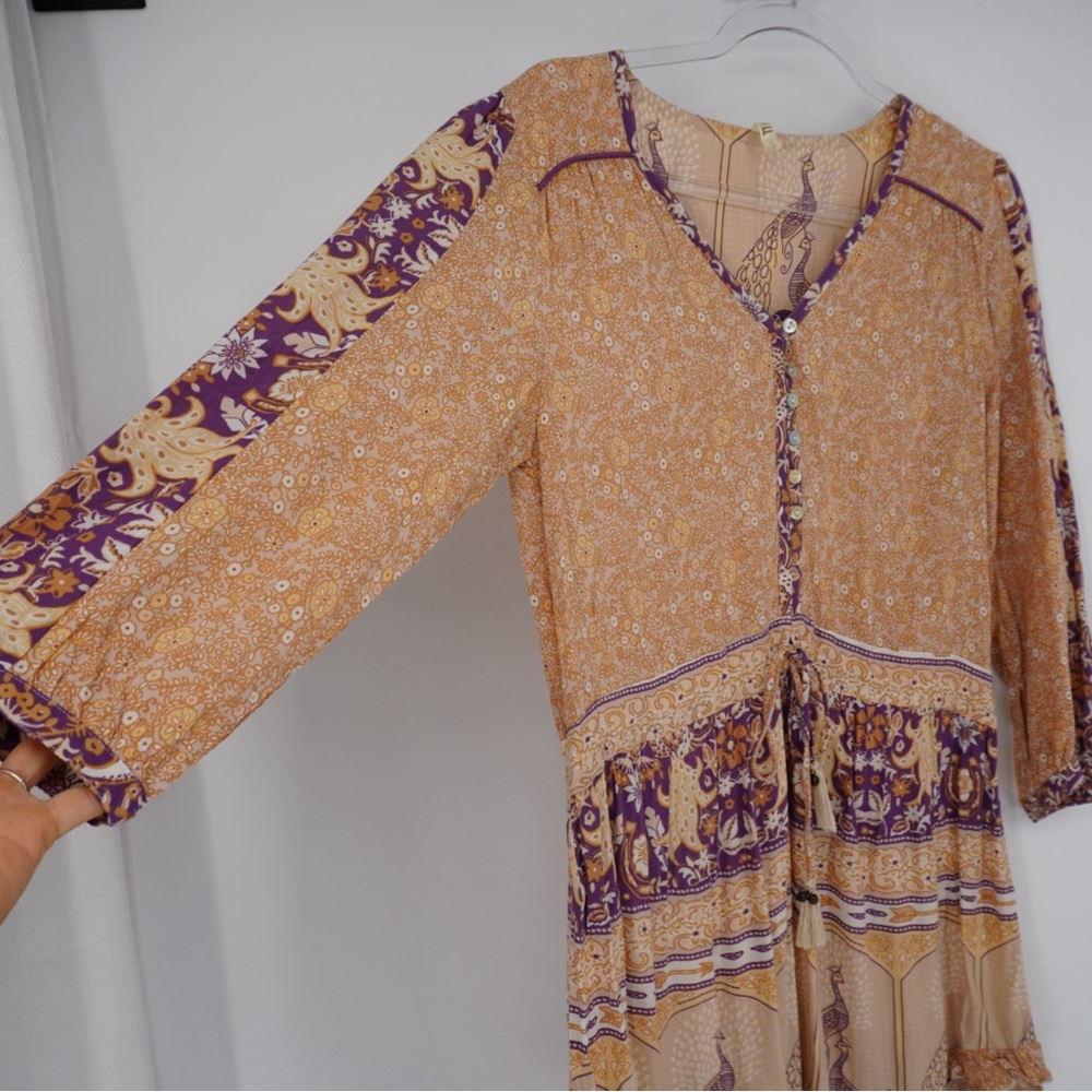 Spell Xanadu Playdress in gold dust Dress Small Bohemian boho - Picture 7 of 14